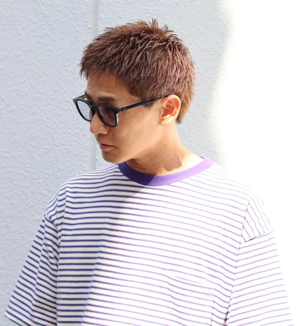 ショート カラー メンズ 鈴木 静のヘアスタイル