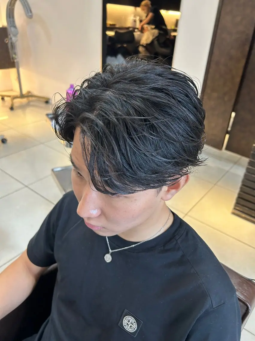 全部お任せ】メンズカット＋パーマの写真
