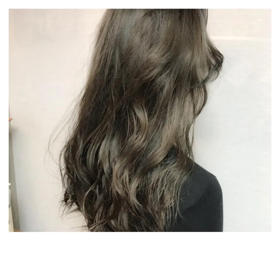 セミロング カラー アッシュ 髪質改善、縮毛矯正 店長浅野太郎のヘアスタイル