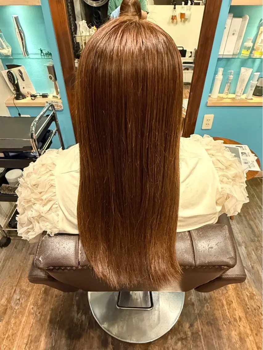 ロング カラー 村上 姫嘉のヘアスタイル