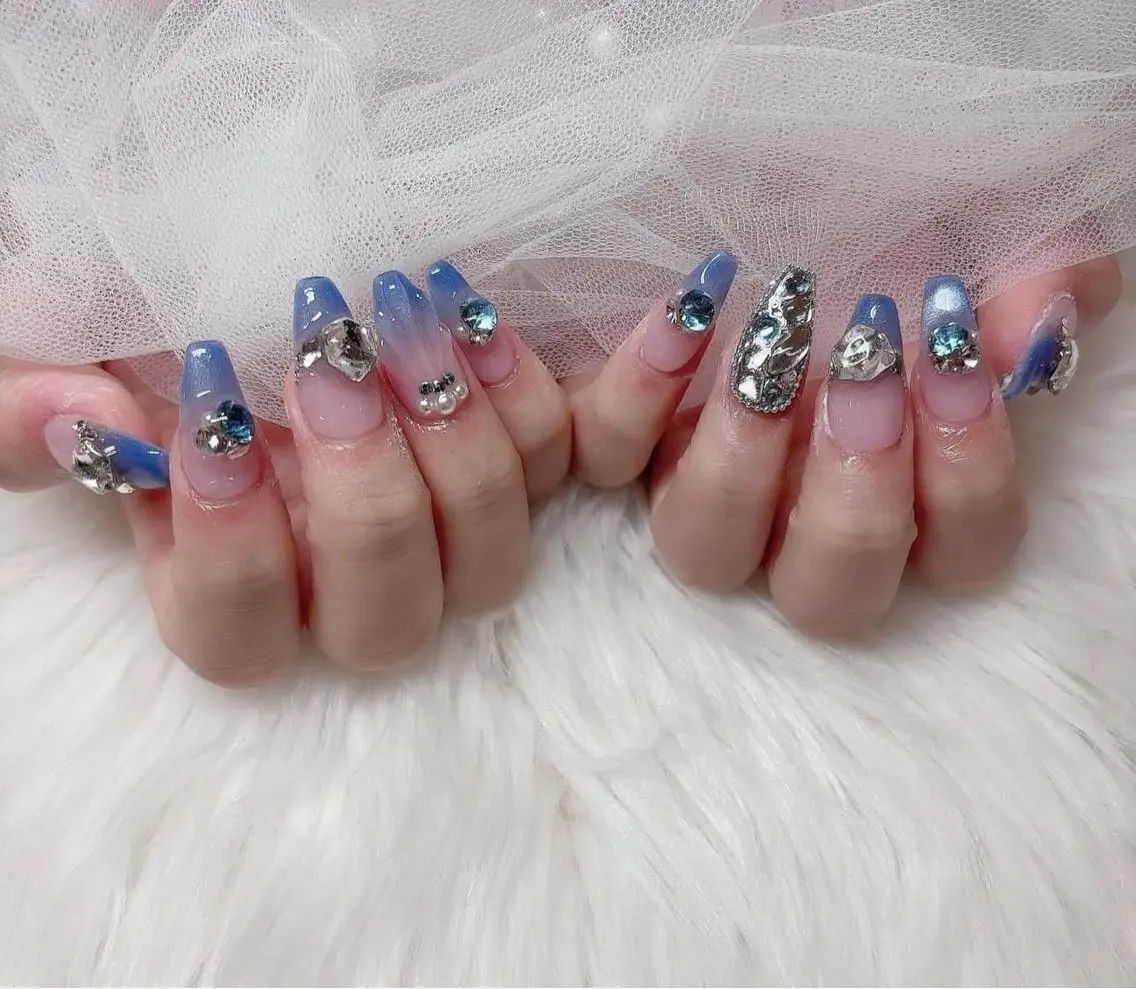 ネイル 韓国ネイル 持ち込み ニュアンスネイル ネイルチップ ハンドネイル TABI ANA.CHUOのネイルデザイン