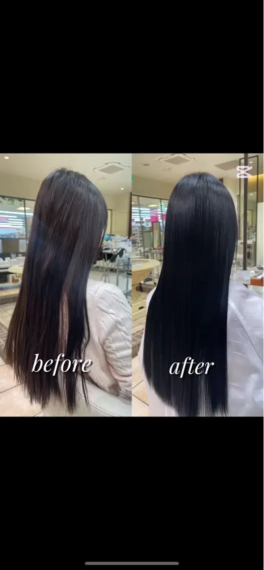 ロング カット 縮毛矯正 トリートメント カネヒラ リョウスケのヘアスタイル