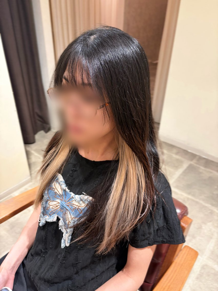 ロング ヘアカラー 西村 さくらのヘアスタイル