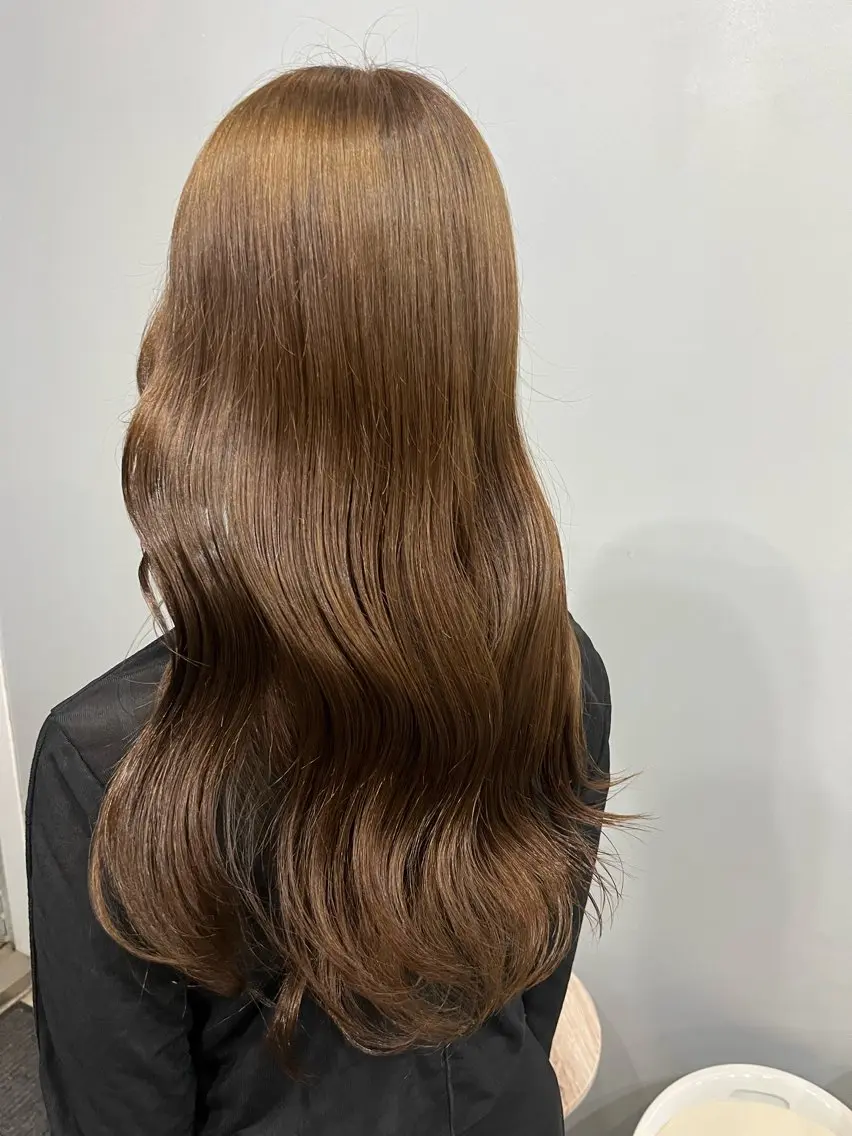 ロング カラー カット ヘアカラー トリートメント ヘアセット 🎀透明感 カラー🎀ミズキのヘアスタイル