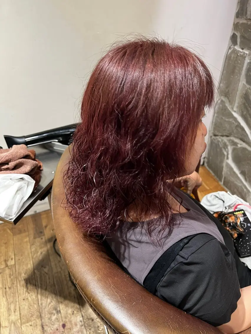 カラー ピンクカラー ふくむら ゆうかのヘアスタイル