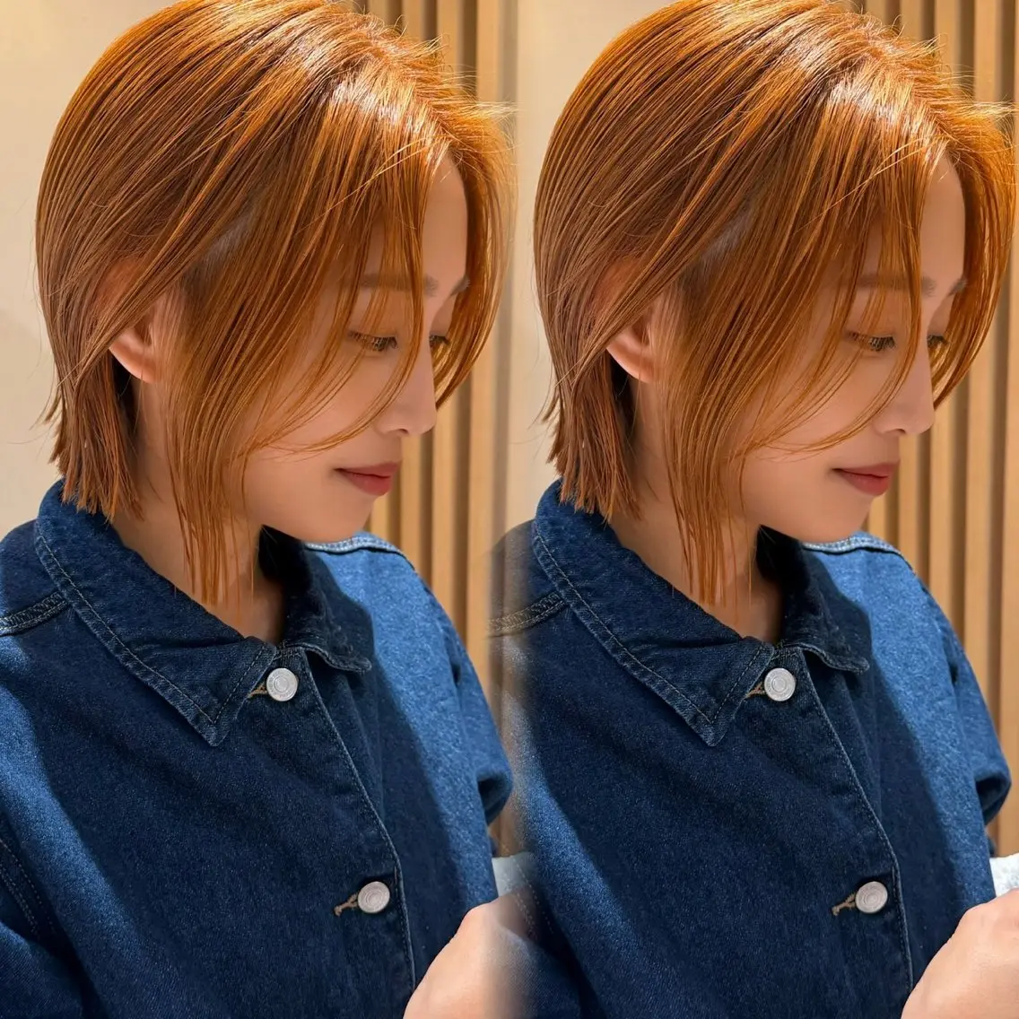 ショート カラー 似合わせカット カット ヘアカラー トリートメント レイヤー/髪質改善 Lond ambreのヘアスタイル