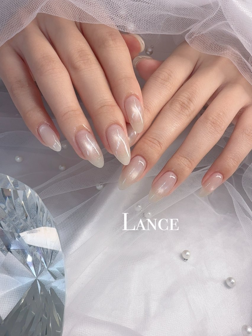 ネイル キラキラネイル 韓国ネイル ワンカラーネイル ワンホンネイル ハンドネイル Lance nailのネイルデザイン