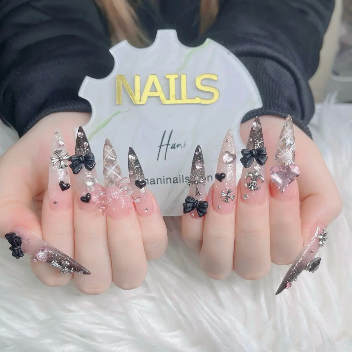ネイル フットネイル フレンチネイル グラデーション 韓国ネイル ロングネイル ハンドネイル Hani Nail Salonのネイルデザイン