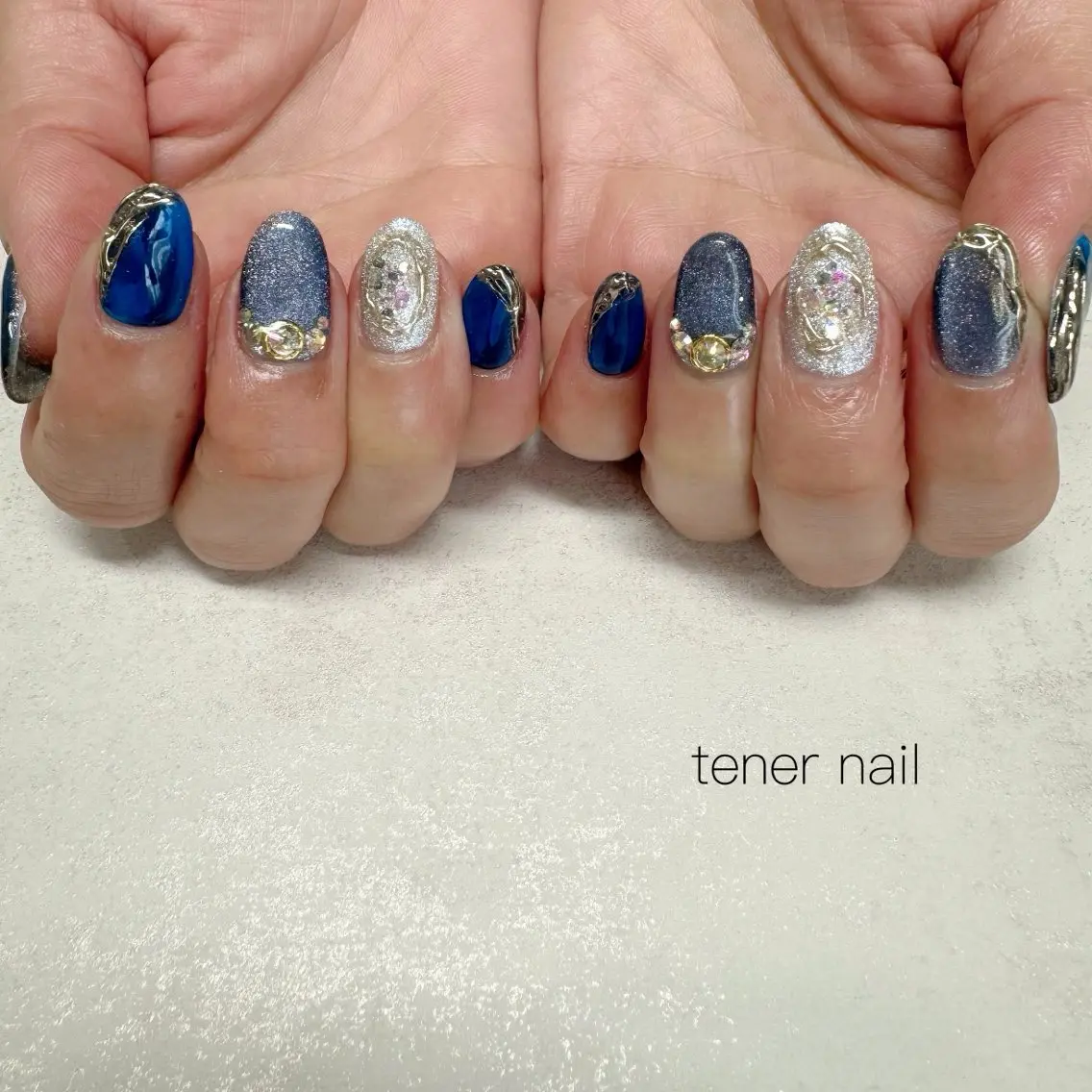 ネイル アートネイル ニュアンスネイル ストーンネイル ハンドネイル テネルネイル tener nailのネイルデザイン