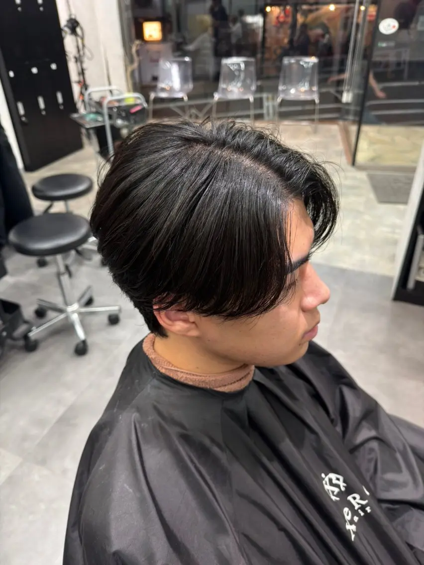 ショート メンズ 縮毛矯正 そら/XeRo渋谷 /カットモデル募集のヘアスタイル