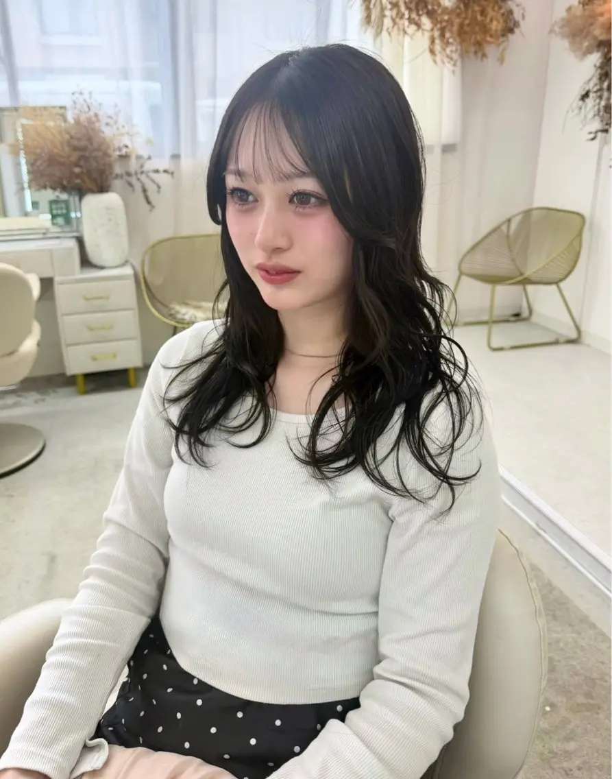 セミロング ヘアカラー YUIMARL岡山店 HONOKAのヘアスタイル