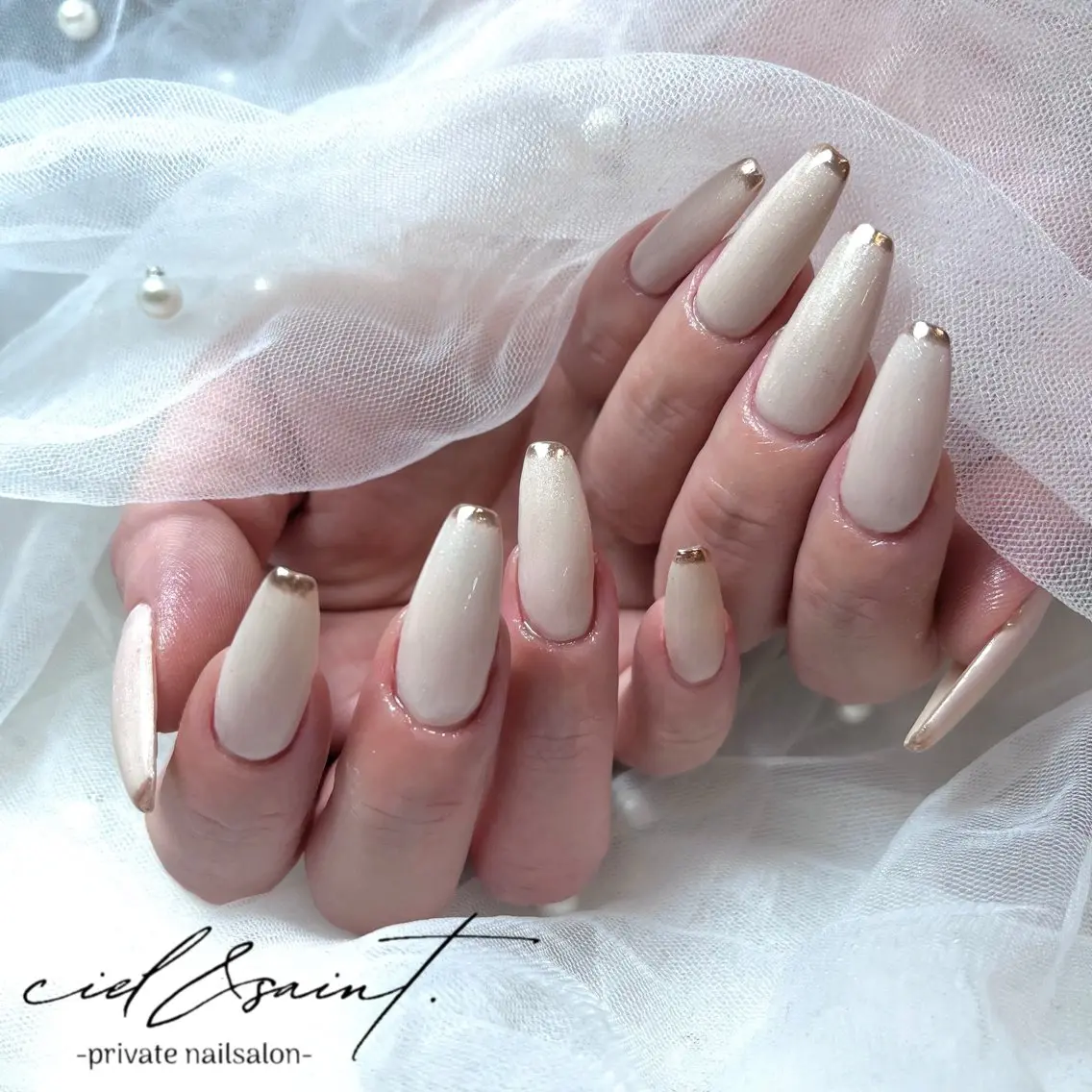 ネイル ハンドネイル nail salon ciel&saintのネイルデザイン