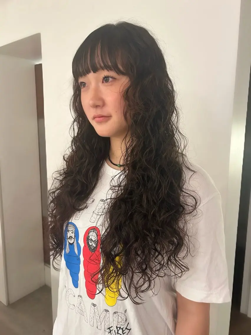 ロング パーマ 林 妃和のヘアスタイル