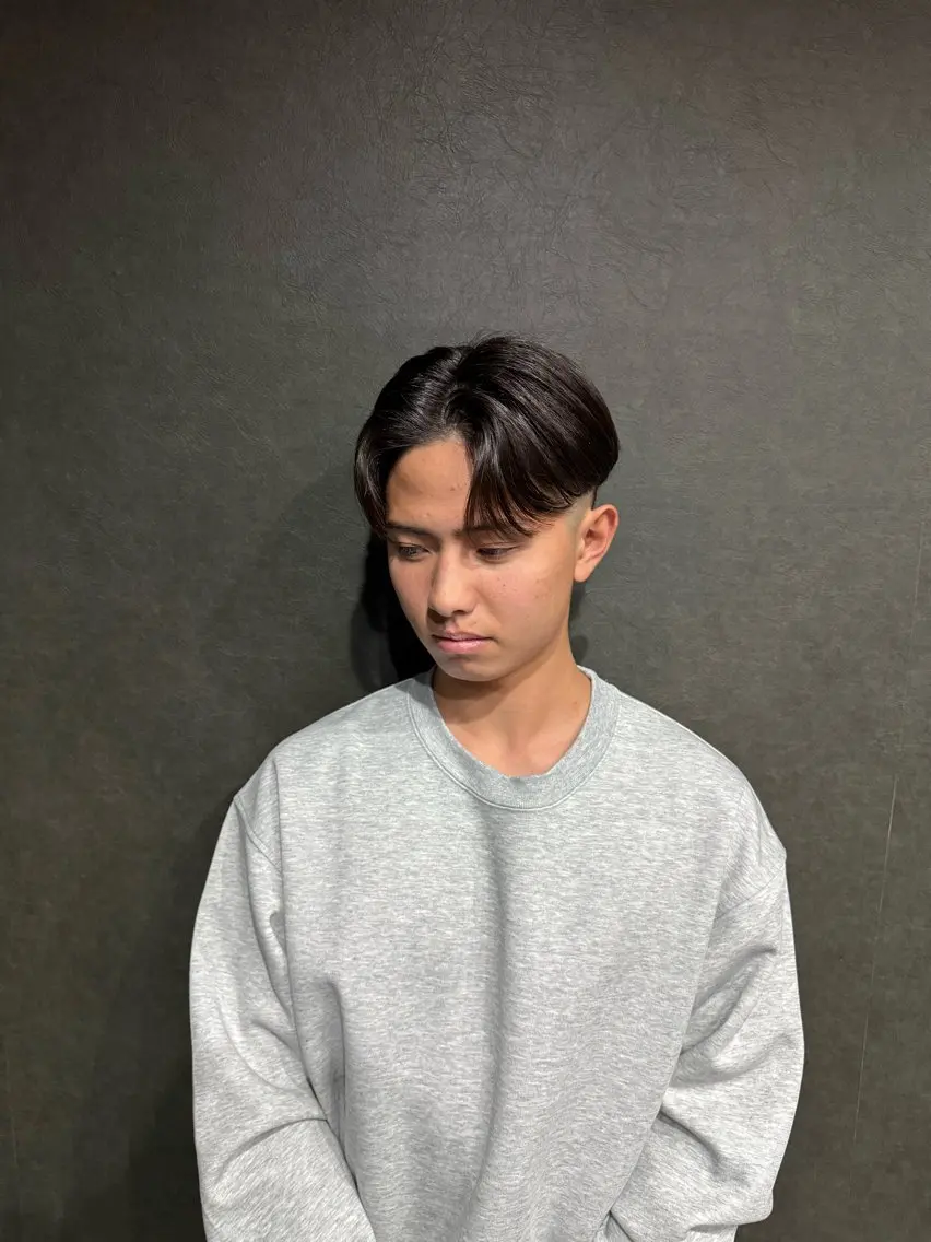 パーマ メンズ カット パーマ Les Mainsのヘアスタイル