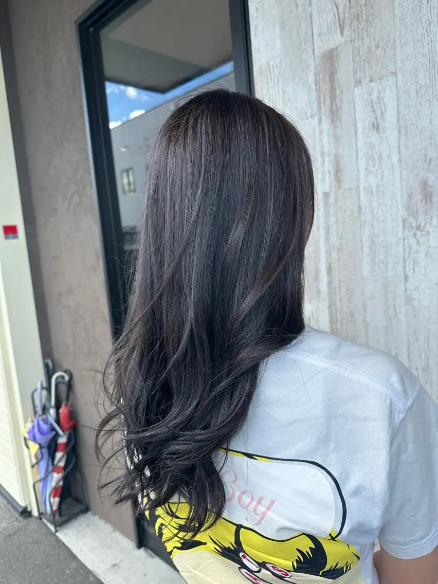 ロング ハイライト カット ヘアカラー arl 豊田店のヘアスタイル