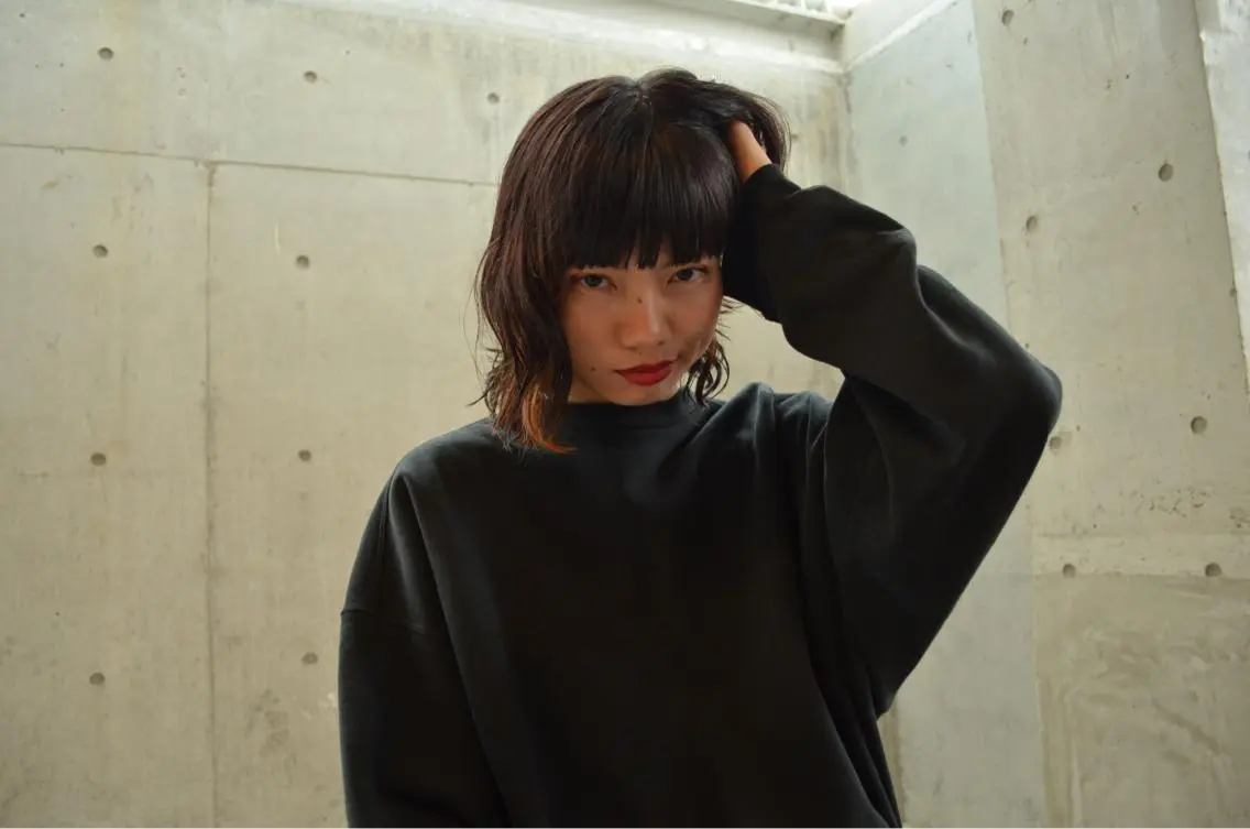 ミディアム カラー パーマ Lagom なかだのヘアスタイル