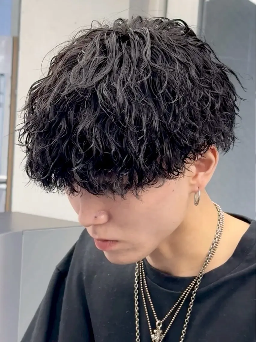 パーマ メンズ カット パーマ OVARL/ メンズパーマ/きらりのヘアスタイル