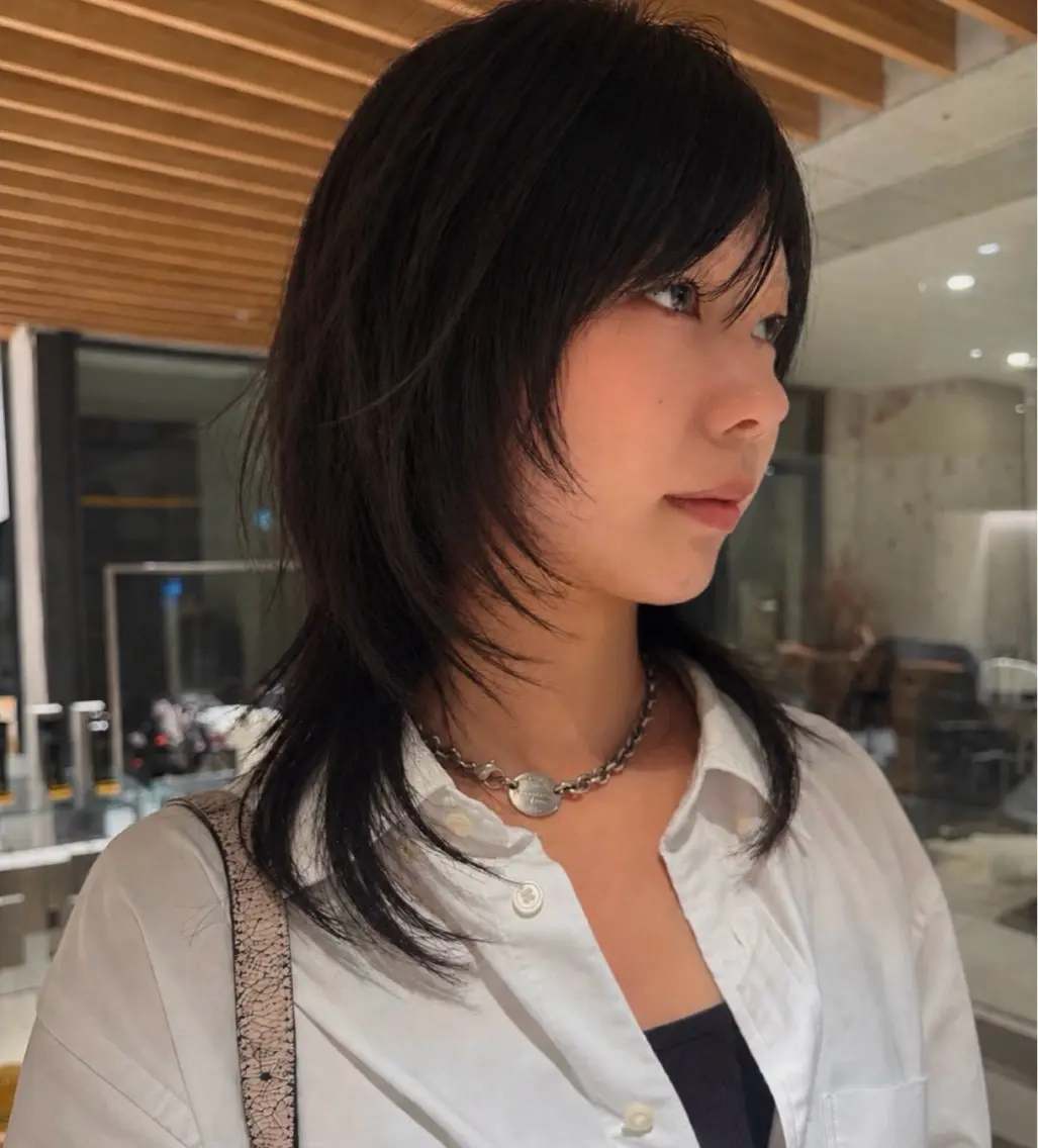 ミディアム 中村 果乃のヘアスタイル