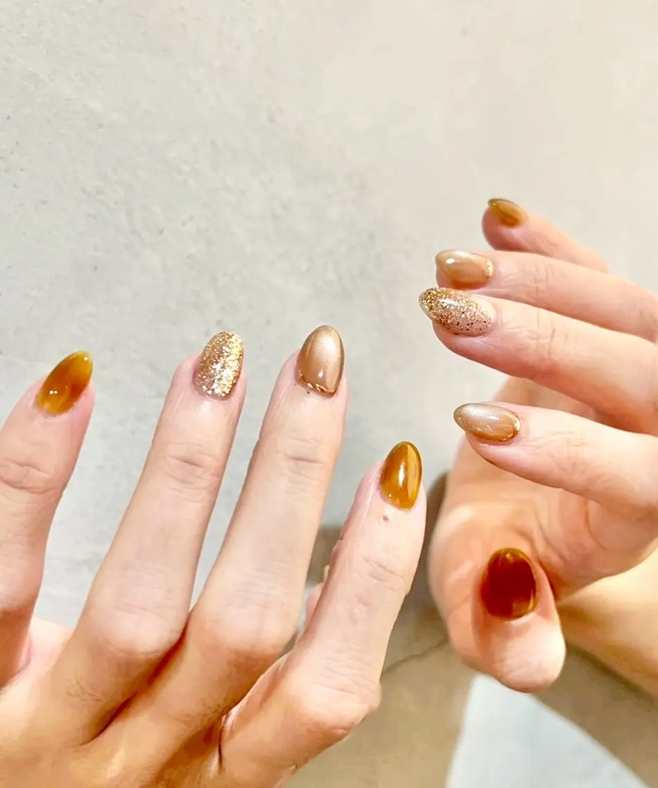 ネイル マグネットネイル ミラーネイル パラスパガーデン ♡齊藤歩のネイルデザイン