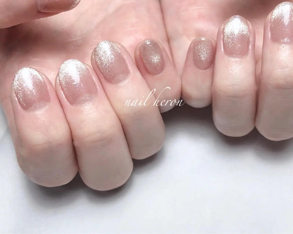 ネイル マグネットネイル ハンドネイル saki_ nail heronのネイルデザイン