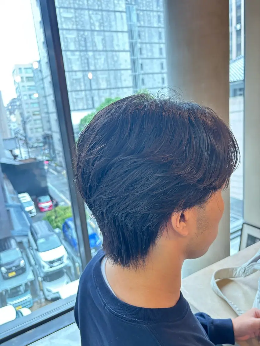 メンズ メンズパーマ カット パーマ 西岡 乙花のヘアスタイル