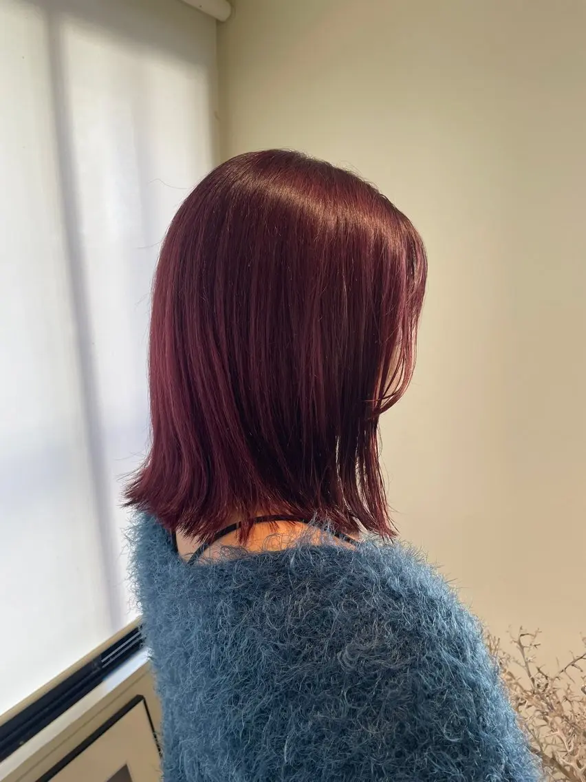 ミディアム ヘアカラー 上地 ㅤ⠀虹奈のヘアスタイル