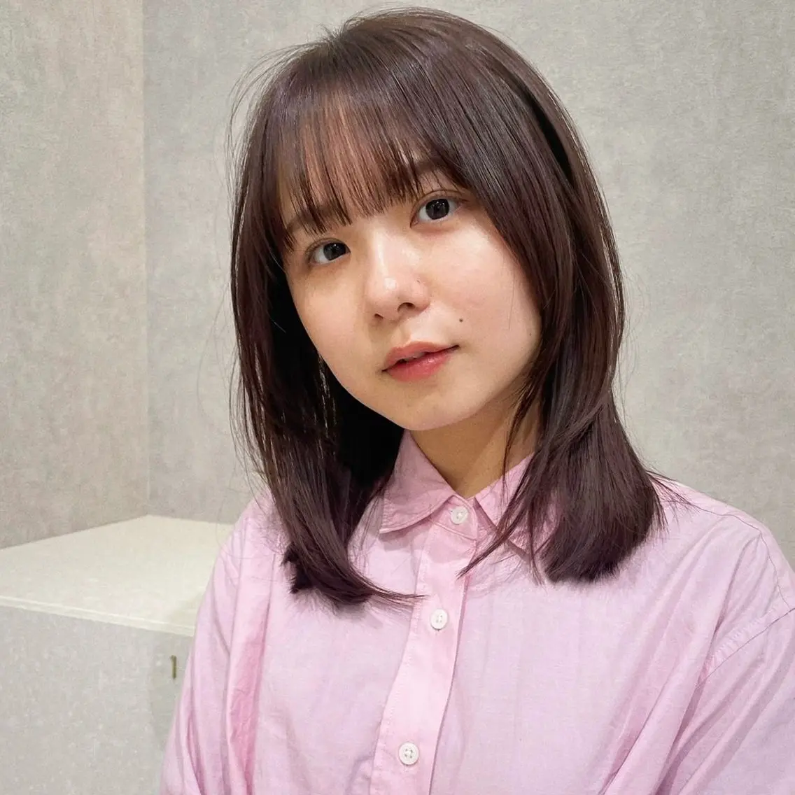 ミディアム カラー れな💋／ カラーモデル募集🤍のヘアスタイル