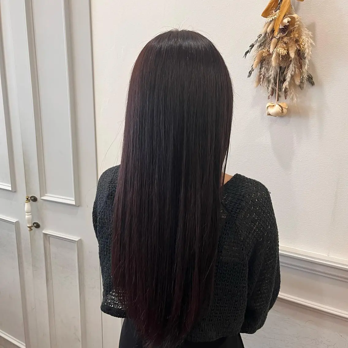 ロング カラー バイオレットカラー ヘアカラー よしだ しおりのヘアスタイル