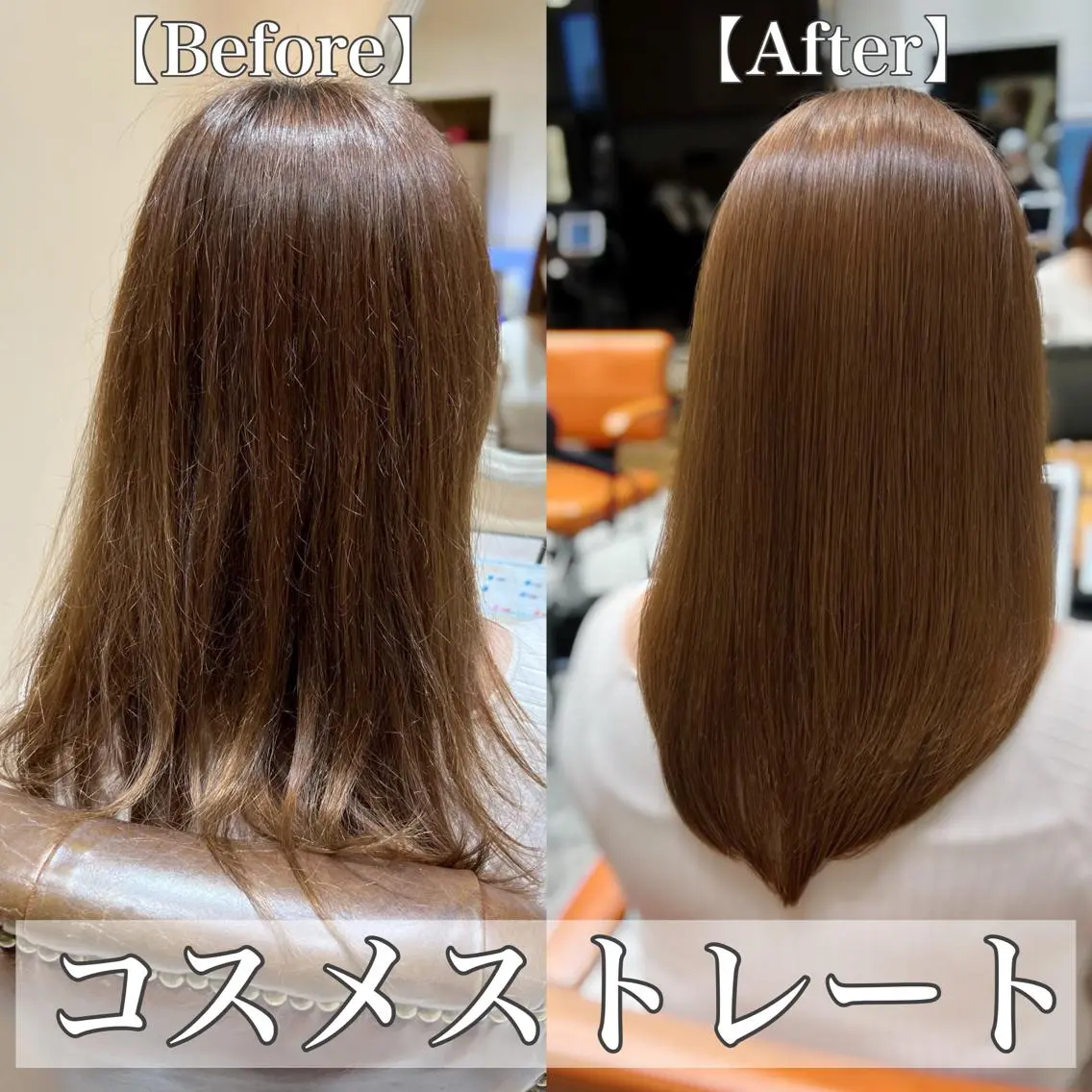 セミロング パーマ 髪質改善 韓国風ヘア 縮毛矯正 トリートメント 酸熱トリートメント 美髪ヘッドスパ🫧 西山紗奈江💆‍♀️のヘアスタイル