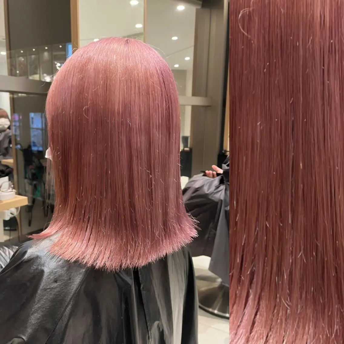 ミディアム カラー ヘアアレンジ ベージュカラー ブリーチ ブラウンカラー ケアブリーチ カシス stylist ◎RUKI.のヘアスタイル