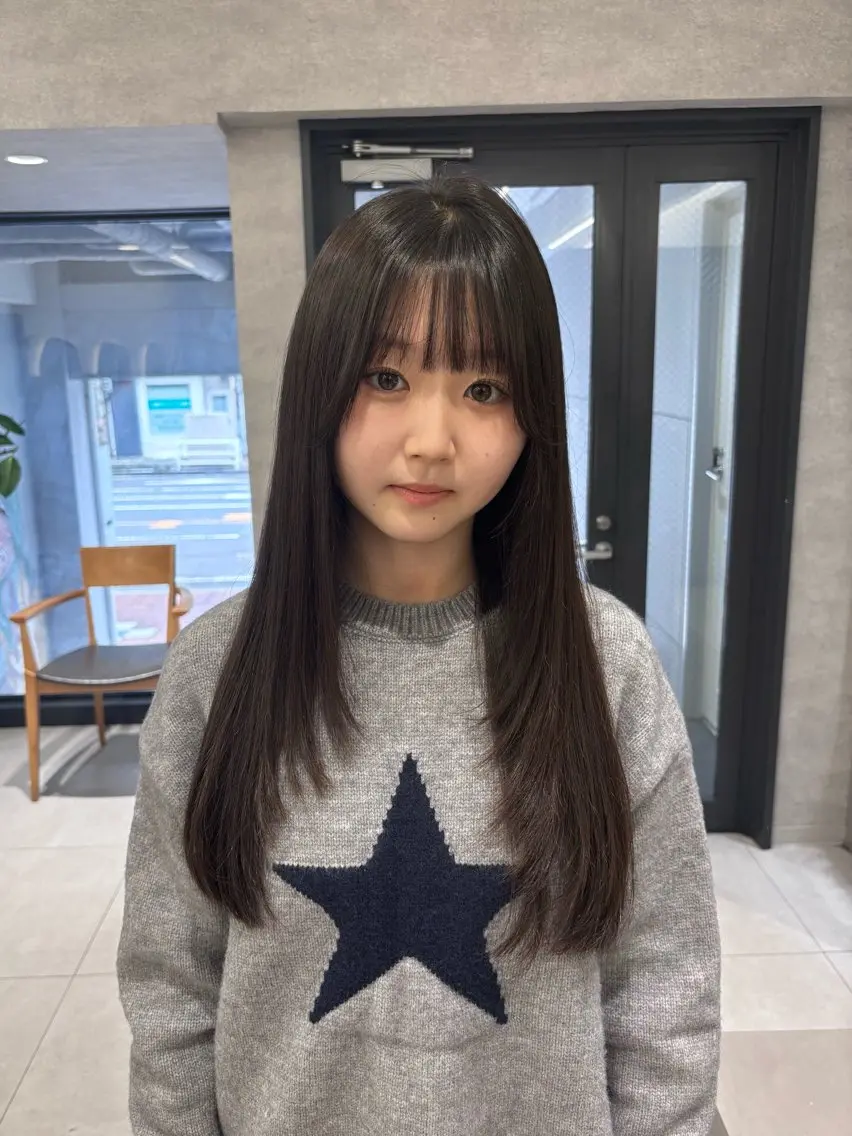 ✨平日限定✨韓国風カット+透明感カラー【レイヤー/ハッシュカット/ボブ/ショート】 ¥8800の写真