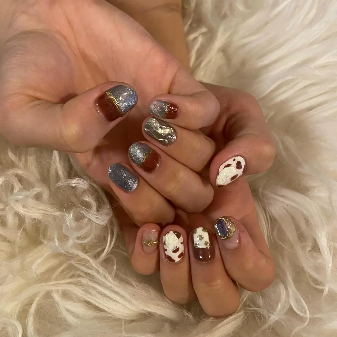 ネイル マグネットネイル mimi nail✧︎*。のネイルデザイン