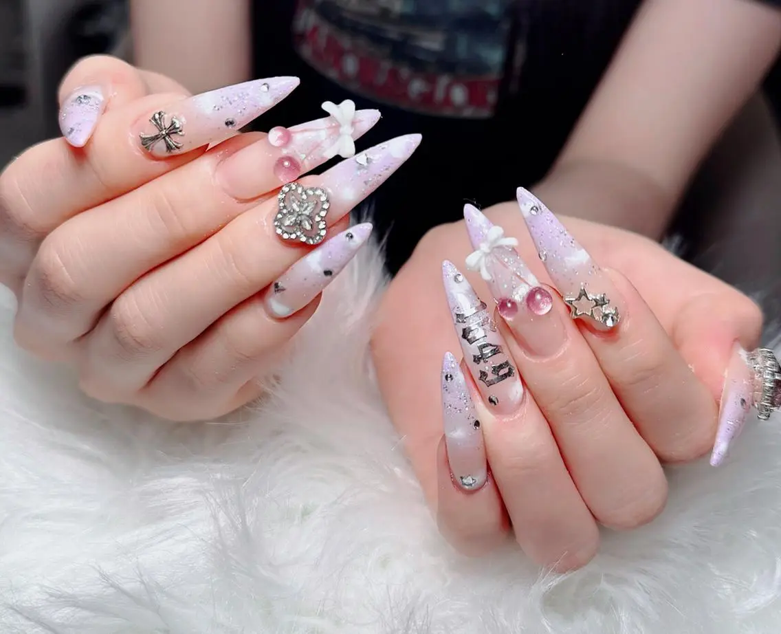 ネイル アートネイル 韓国ネイル 持ち込み ワンホンネイル ハンドネイル Lenie Nailsのネイルデザイン