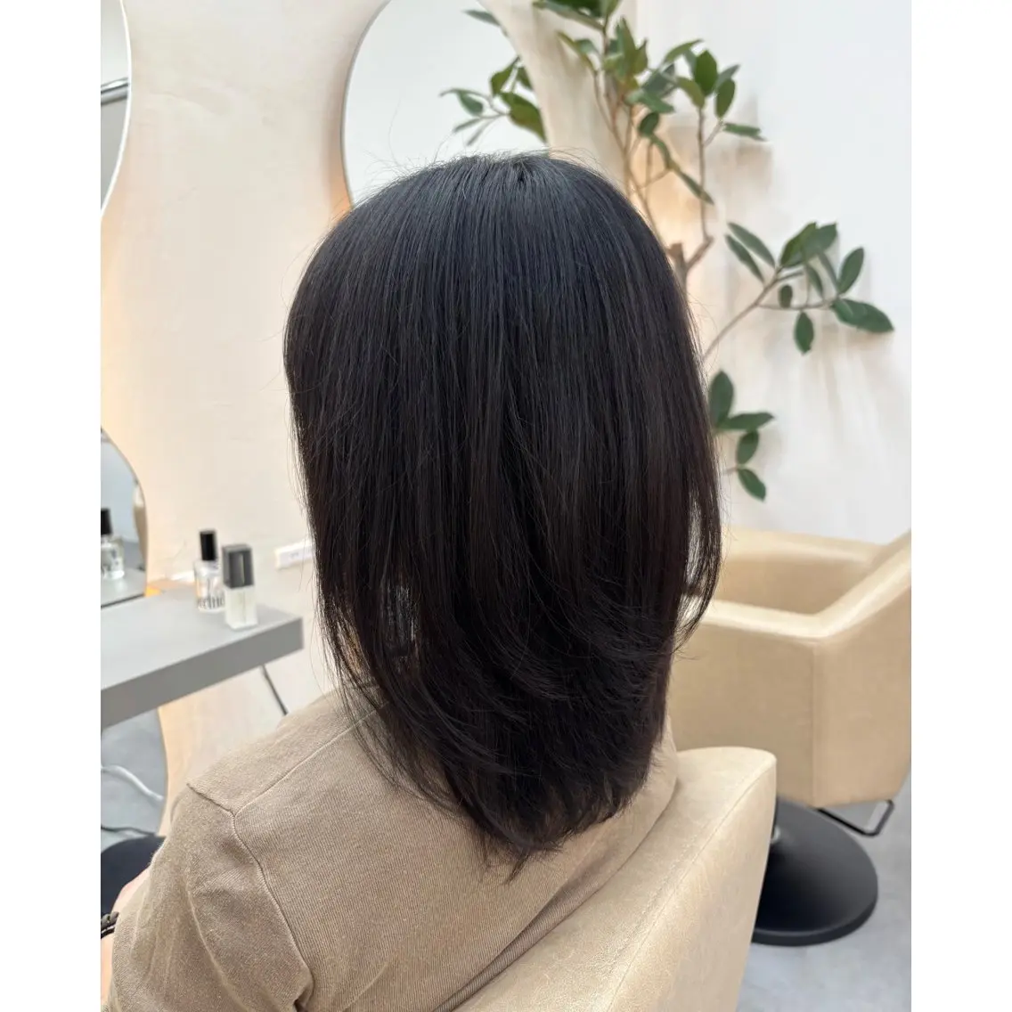 ミディアム ミディアムレイヤー レイヤーカット カット 柏木 千響️🫧 似合わせカット🫧のヘアスタイル