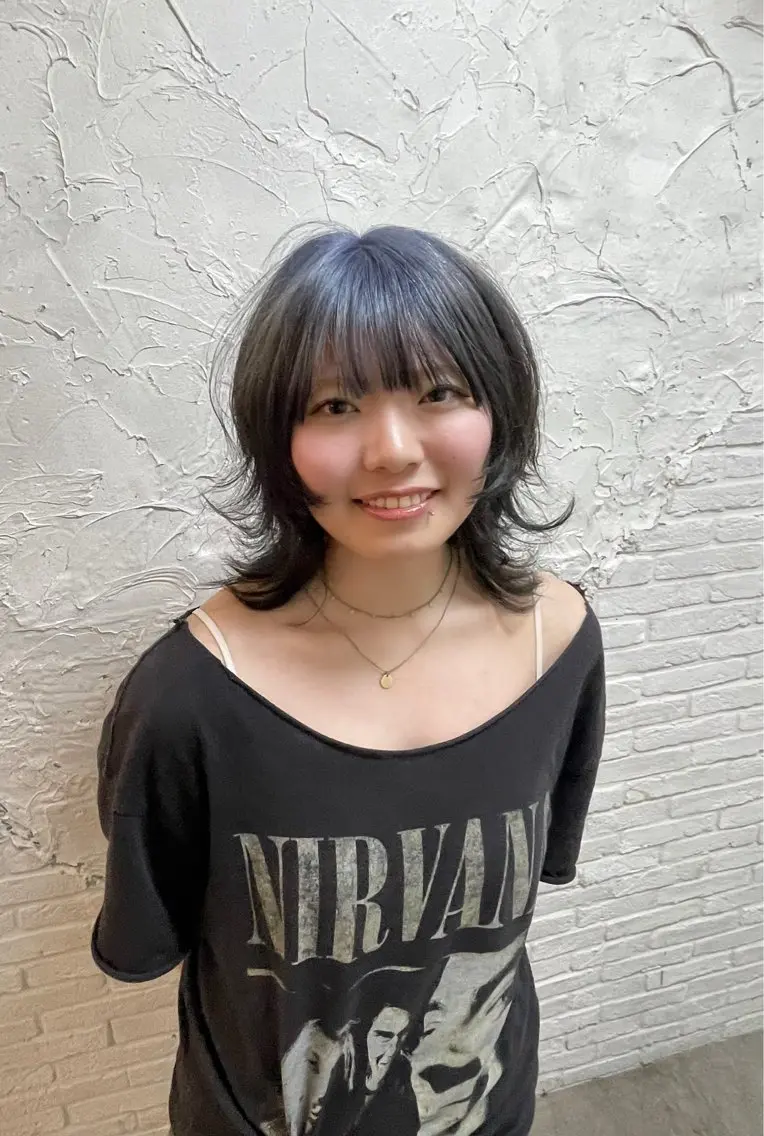 ミディアム カラー デザインカラー girly/ヘア メイクMitsukiのヘアスタイル