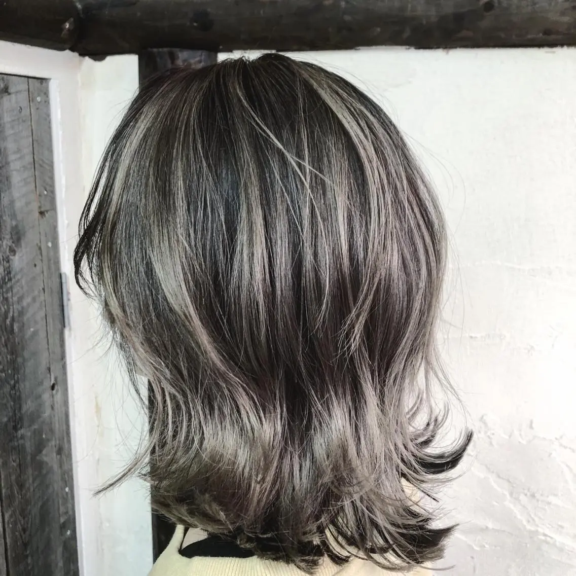 ミディアム レイヤーカット 髪質改善ストレートo rメンズスタイル今岡のヘアスタイル