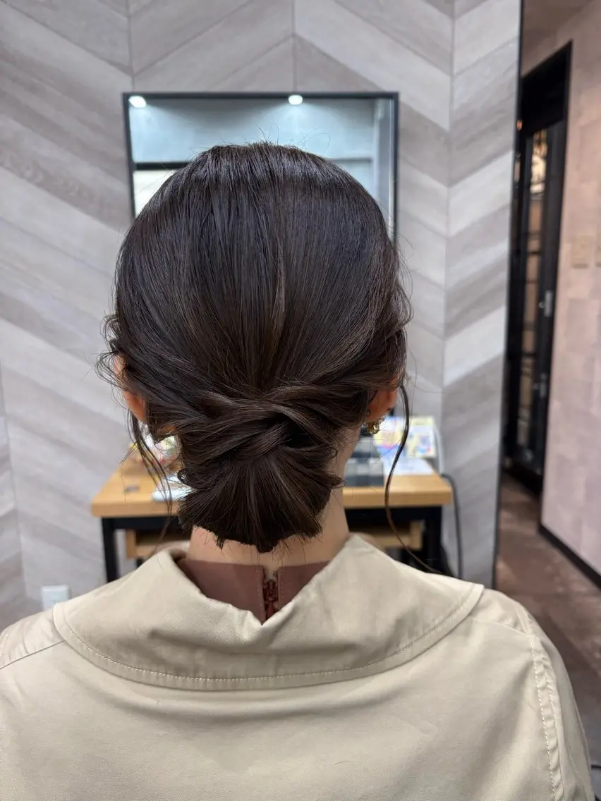 ミディアム ヘアアレンジ ヘアセット SHANTi 飯塚 ヘアセット/髪質改善のヘアスタイル