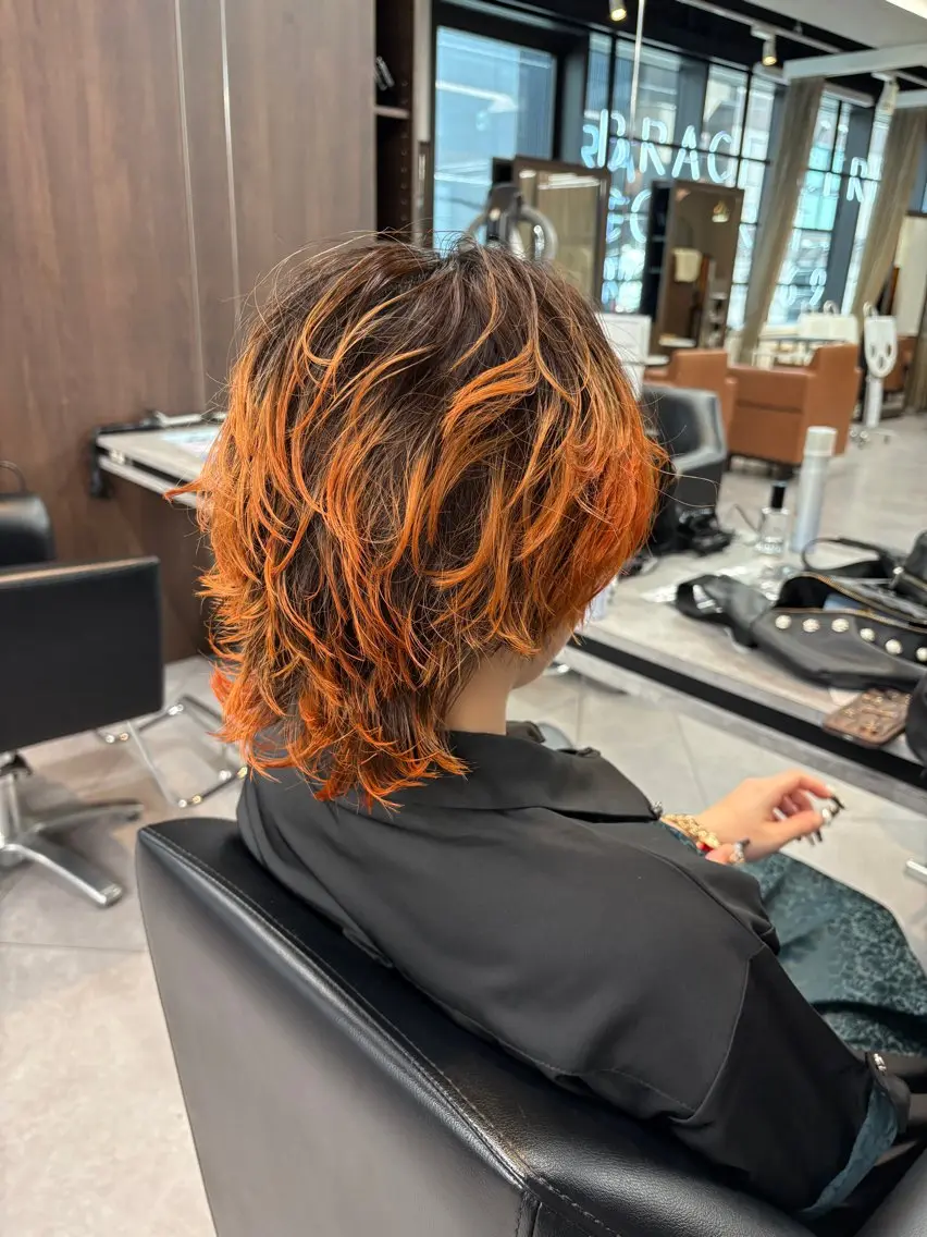 ショート カラー 鳥ちゃん🐥/中性系 /西中島/新大阪のヘアスタイル