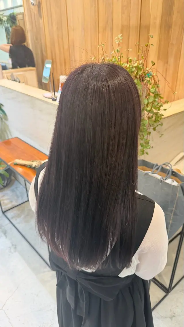 ロング 艶カラー/ 縮毛矯正/ユズキのヘアスタイル