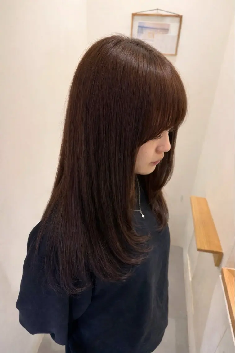ロング ヘアカラー 辻岡 悠稀のヘアスタイル