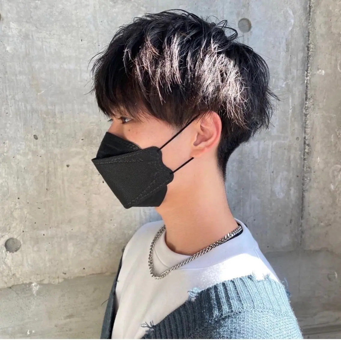 ショート カラー パーマ ヘアアレンジ メンズ キッズ 磯村 翔大のヘアスタイル