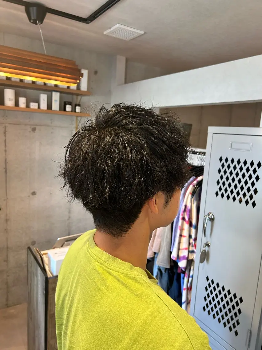 ショート パーマ メンズ メンズパーマ ツイストスパイラルパーマ スパイラルパーマ 🌼Remember MAE🌼のヘアスタイル
