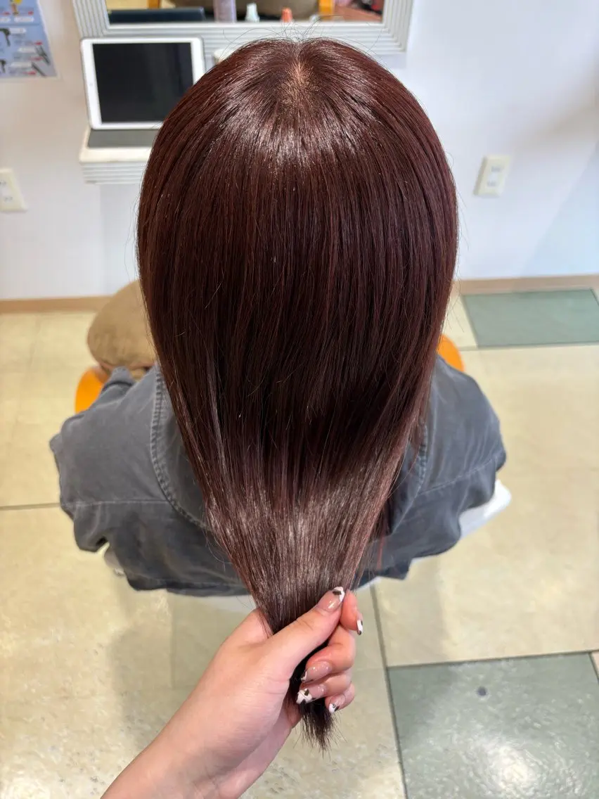 ロング カラー トリートメント 透明感カラー/ くびれヘア/ユウユのヘアスタイル