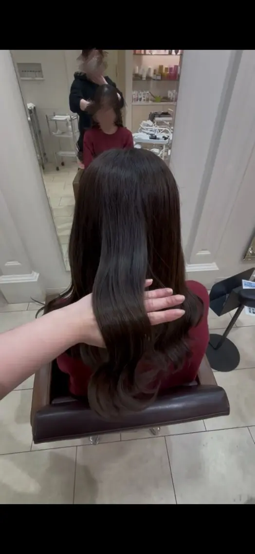 ロング カラー アッシュ ヘアカラー トリートメント 松本 さくらのヘアスタイル