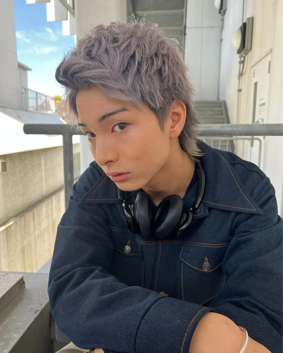 《メンズ限定》カット＋ケアブリーチ＋ケアカラー＋トリートメント#ホワイトブリーチ#の写真