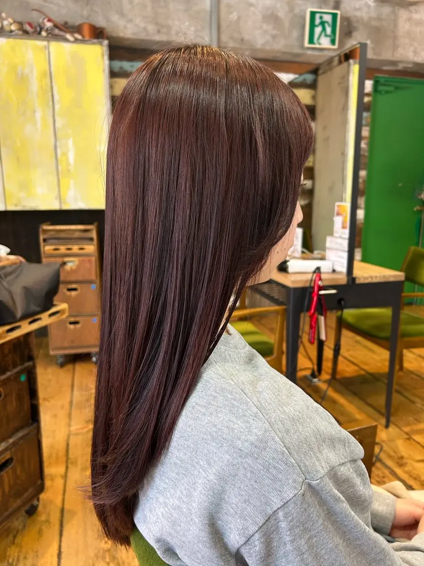 ロング カラー カット ヘアカラー 三浦義久/仙台/ レイヤーカットのヘアスタイル