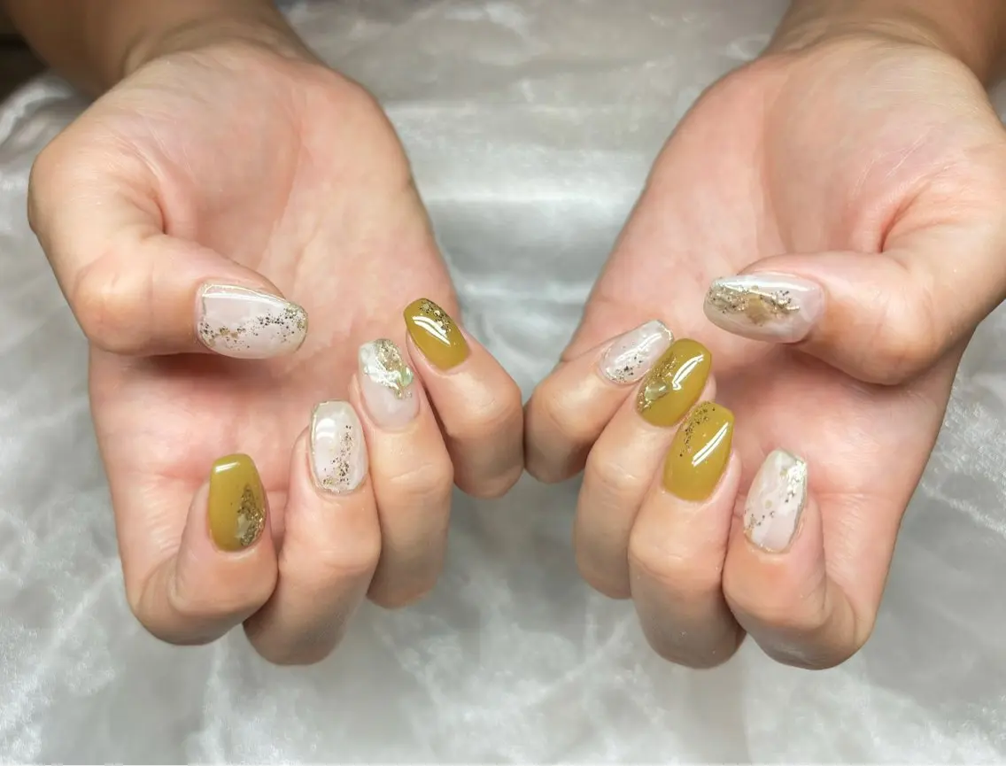 ネイル ニュアンスネイル ハンドネイル #arl 豊田店　小島あいののネイルデザイン