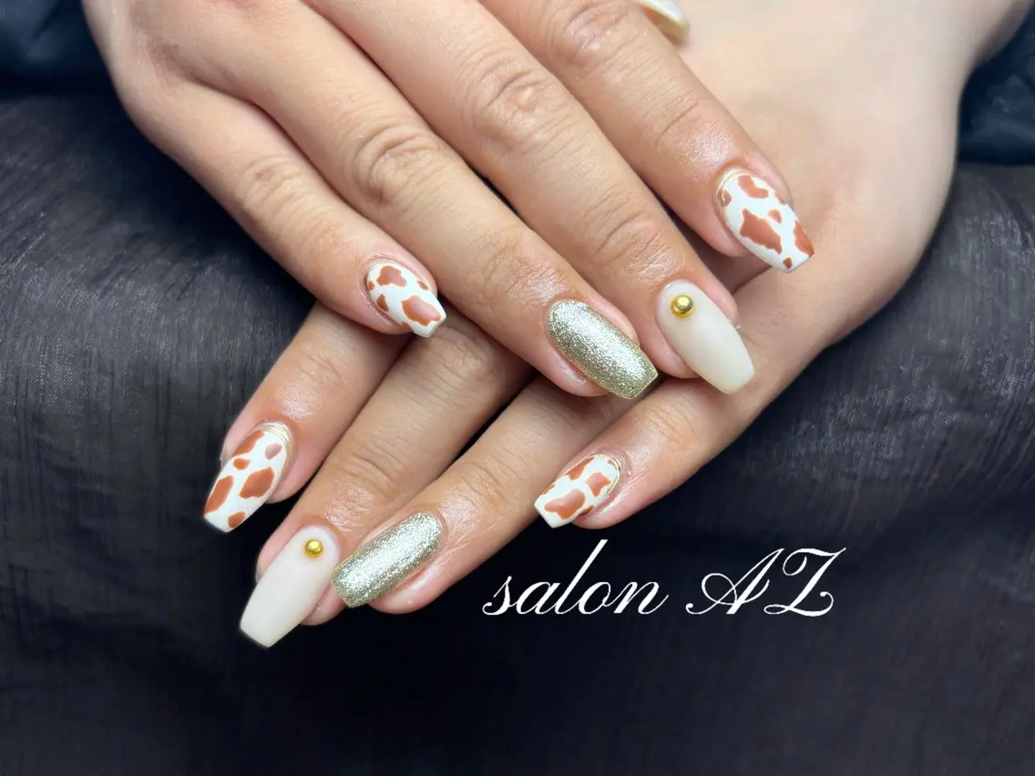 ネイル 長さ出し フットネイル フレンチネイル マグネットネイル ニュアンスネイル salon AZのネイルデザイン