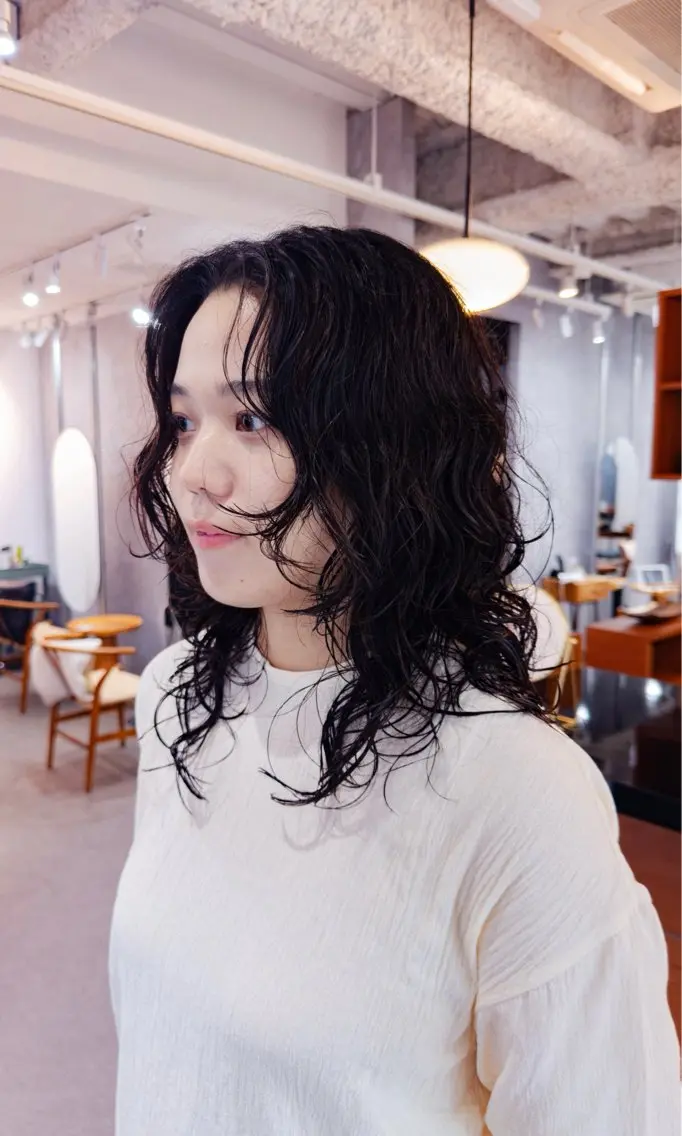 レディースカット➕パーマ👩🏻‍🦱🌀の写真
