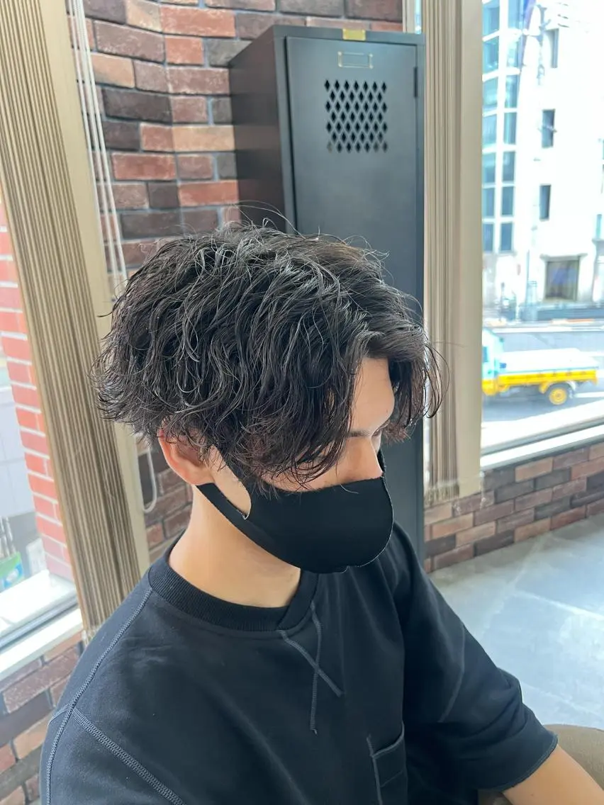 【🉐直前割🉐2名限定‼️】⭐️メンズカット➕お好きなパーマ➕Tr⭐️[毎月50名以上のメンズも担当]の写真